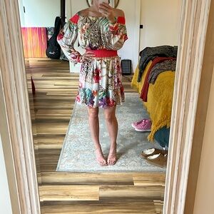 GUESS Off‎ the Shoulder Flounce Dress Size Small NWT